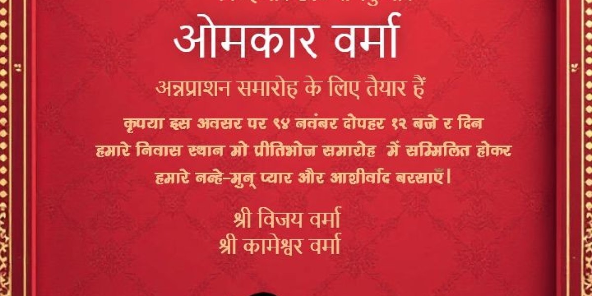 Make Your Baby’s Rice Ceremony Special with a Beautiful Annaprashan Invitation Card from Crafty Art