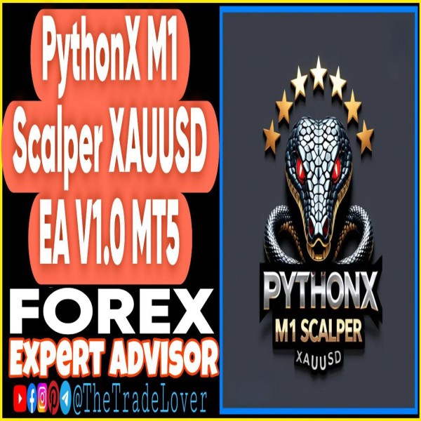 PythonX M1 Scalper XAUUSD EA v1.0 MT5 (Works on Build 5120+) | Forex Robot | MT5 Expert Advisor - The Trade Lovers
