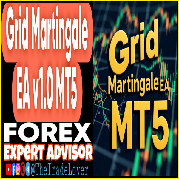 Grid Martingale Bot EA v1.0 MT5 (Works on Build 5370+) | Forex Robot | MT5 Expert Advisor - The Trade Lovers