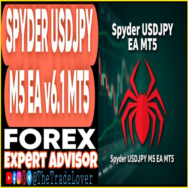 SPYDER USDJPY M5 EA v6.1 MT5 + Presets (Works on Build 5328+) | Forex Robot | MT5 Expert Advisor - The Trade Lovers