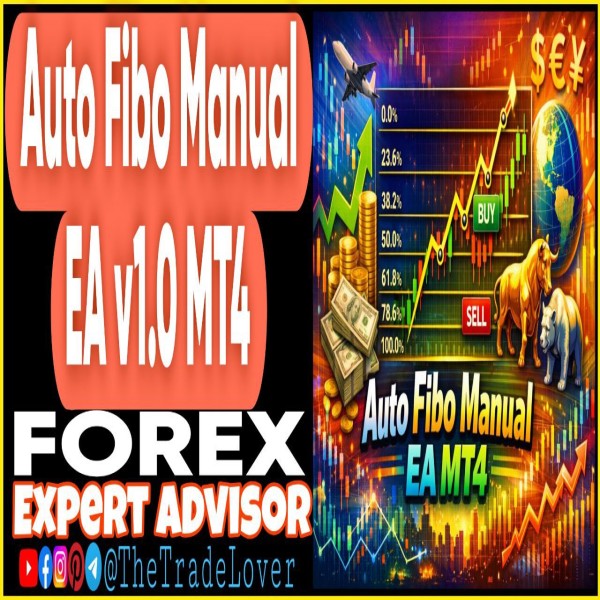 Auto Fibo Manual EA v1.0 MT4 (Works on Build 1443+) | Forex Robot | MT4 Expert Advisor - The Trade Lovers