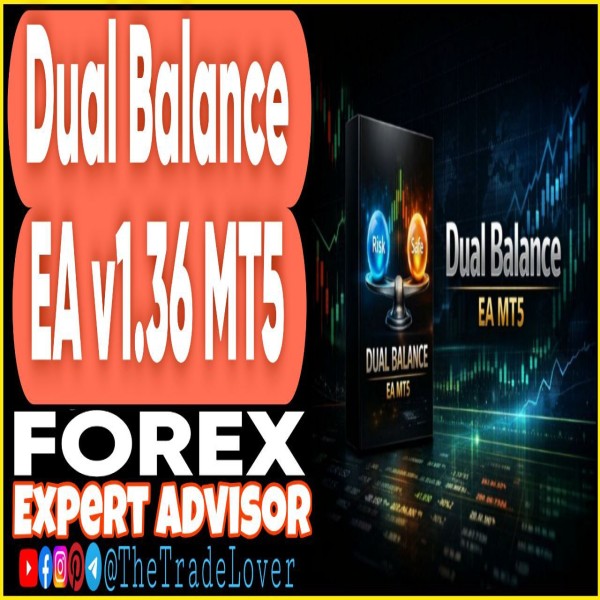 Dual Balance EA v1.36 MT5 (Works on Build 5572+) | Forex Robot | MT5 Expert Advisor - The Trade Lovers