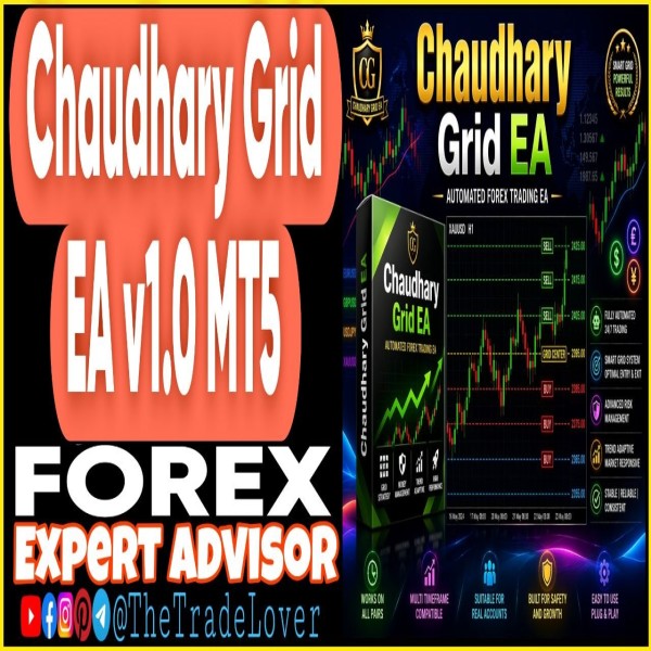 Chaudhary Grid EA v1.0 MT5 (Works on Build 5800) | Forex Robot | MT5 Expert Advisor - The Trade Lovers