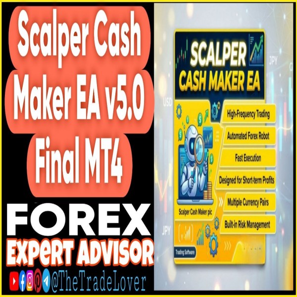 Scalper Cash Maker EA v5.0 MT4 (Works on Build 1471) | Forex Robot | MT4 Expert Advisor - The Trade Lovers