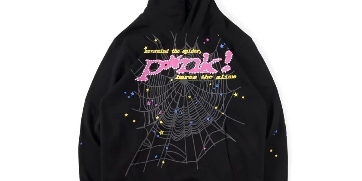 spider pink hoodie
